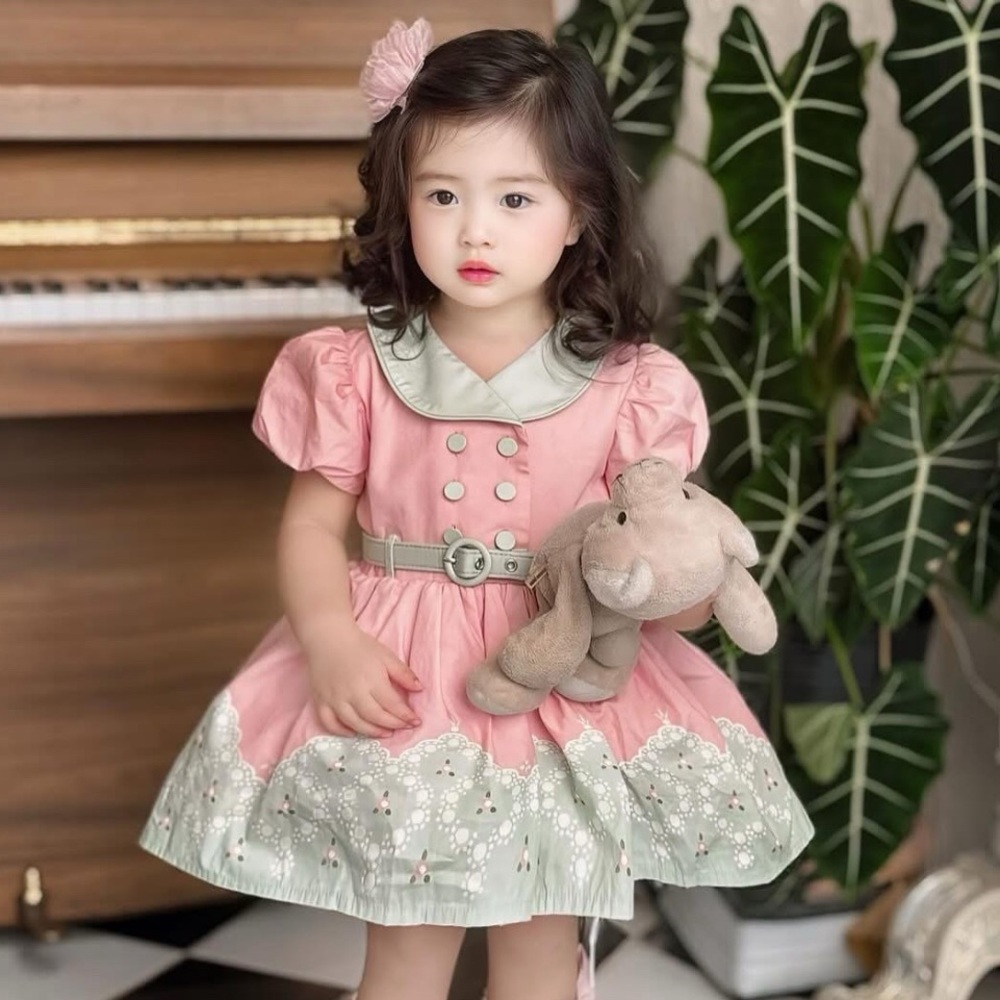 DOLLCAKE PINK MACARON DRESS SZ 3